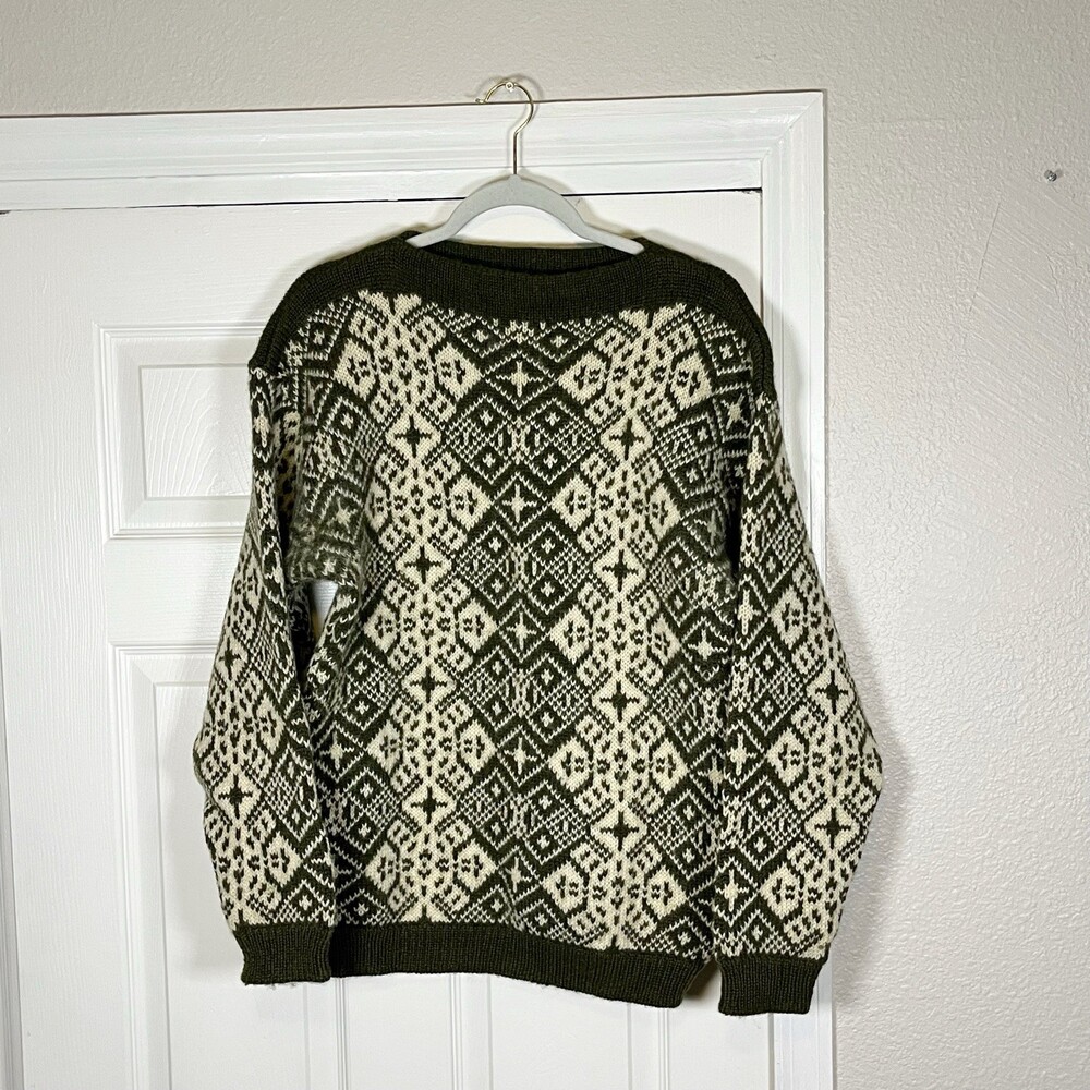 Gjendin Sweater Vintage Hand Knit Nordic Pullover Pure Norwegian Mountain Wool